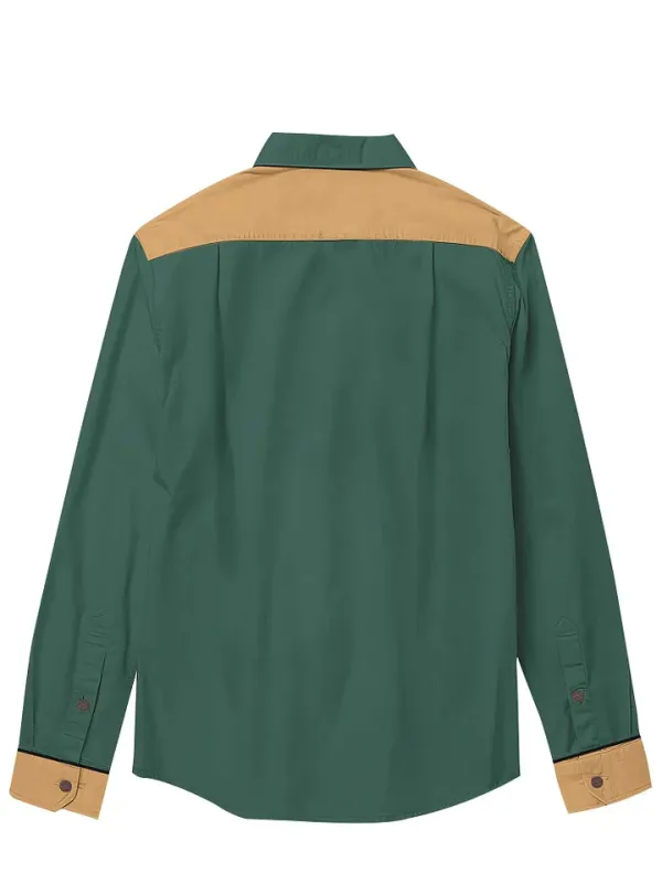 Crocodile On The Grass - 100% Cotton Long Sleeves Shirt