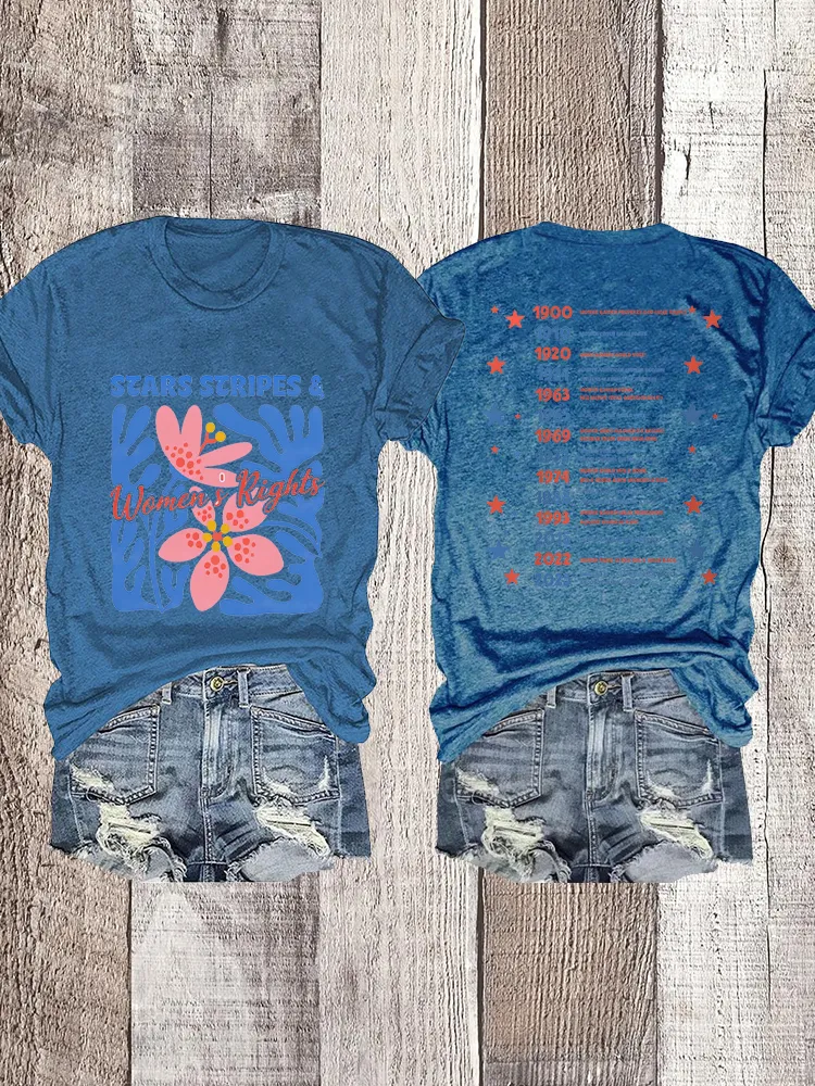 Woman'S Rights Crew Neck Short Sleeve T-Shirt