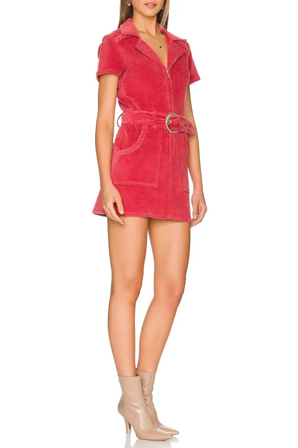 Rose Corduroy Dress