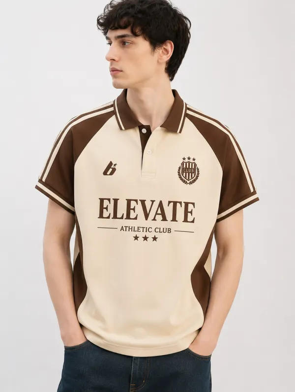 Unisex Elevate Athletic Club Logo Printed Polo Shirt