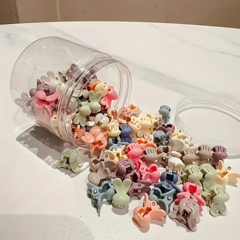 Casual Style Cute Bunny Flower Hair Clips
