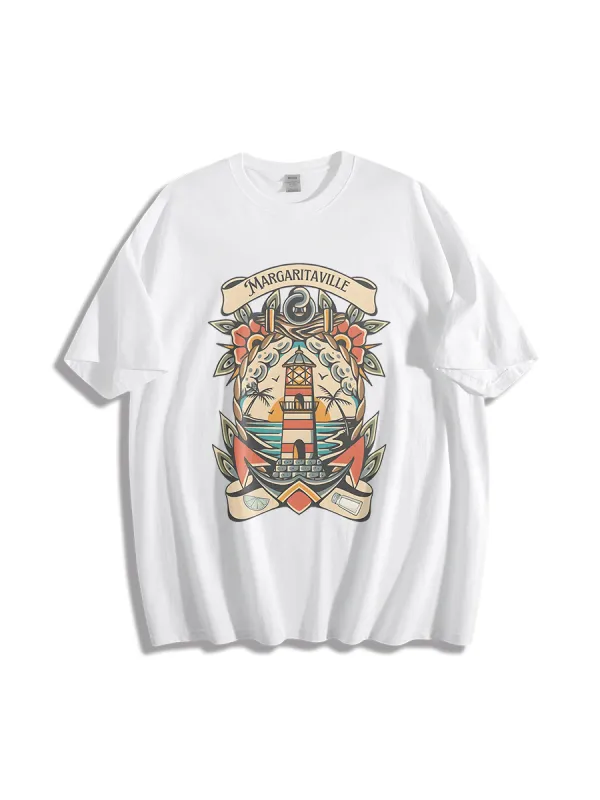 Crew Neck Casual Style Tee
