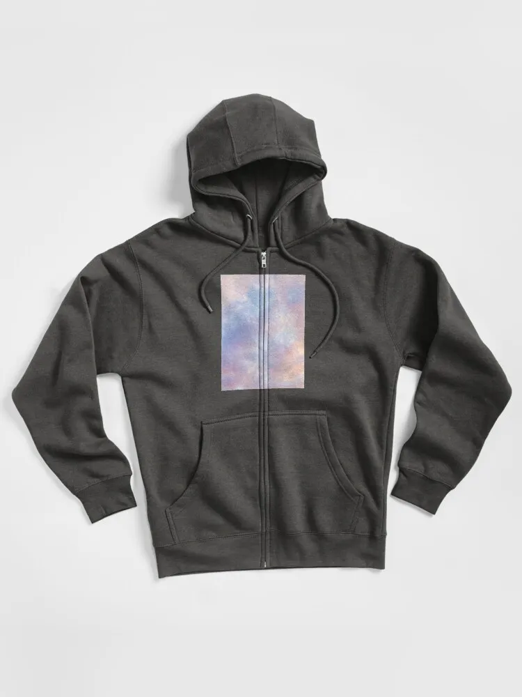 Pink Sky Zipped Hoodie