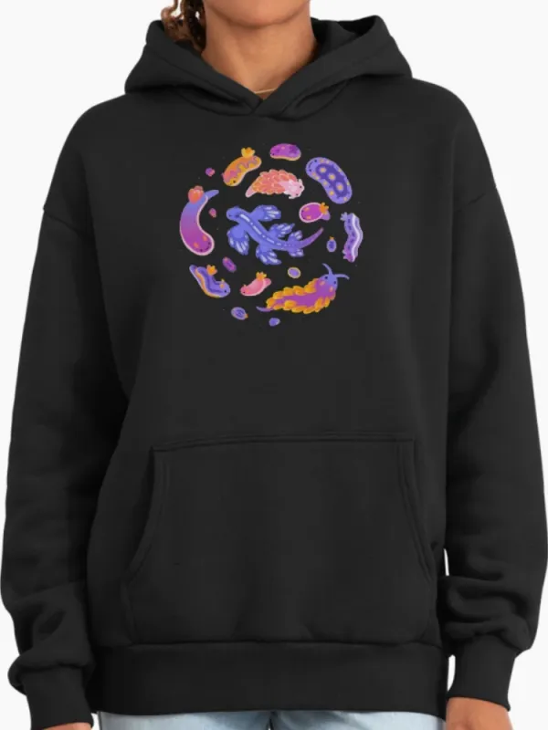 Colorful Aquatic Creatures Graphic Hoodie