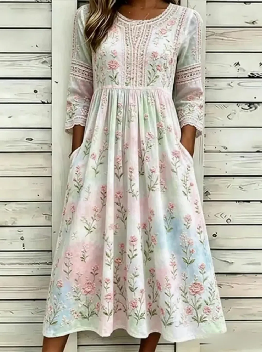 Women's floral printed casual dress
