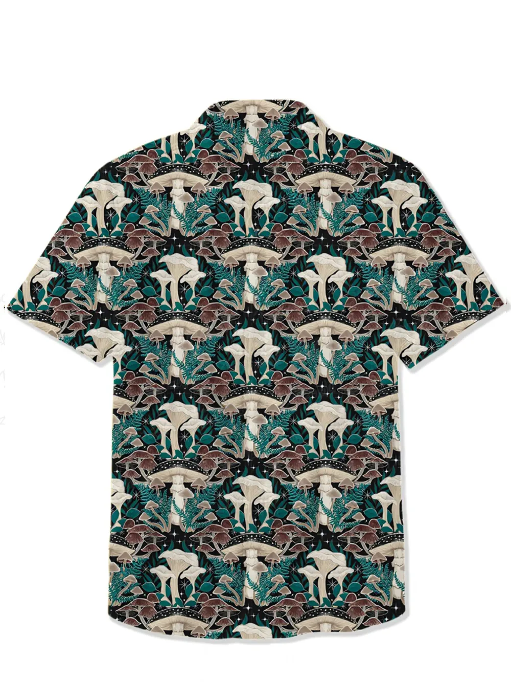 Moody Moonlit Mushroom Damask - 100% Cotton Shirt