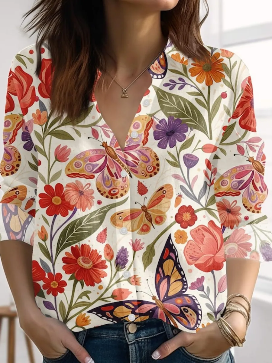 Butterfly Floral Shirt