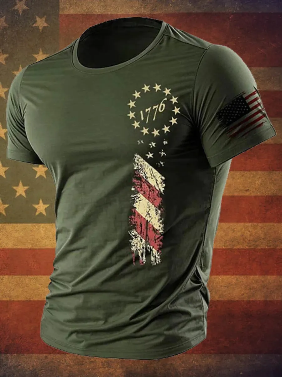 Men's American Anniversary Printed T-Shirt