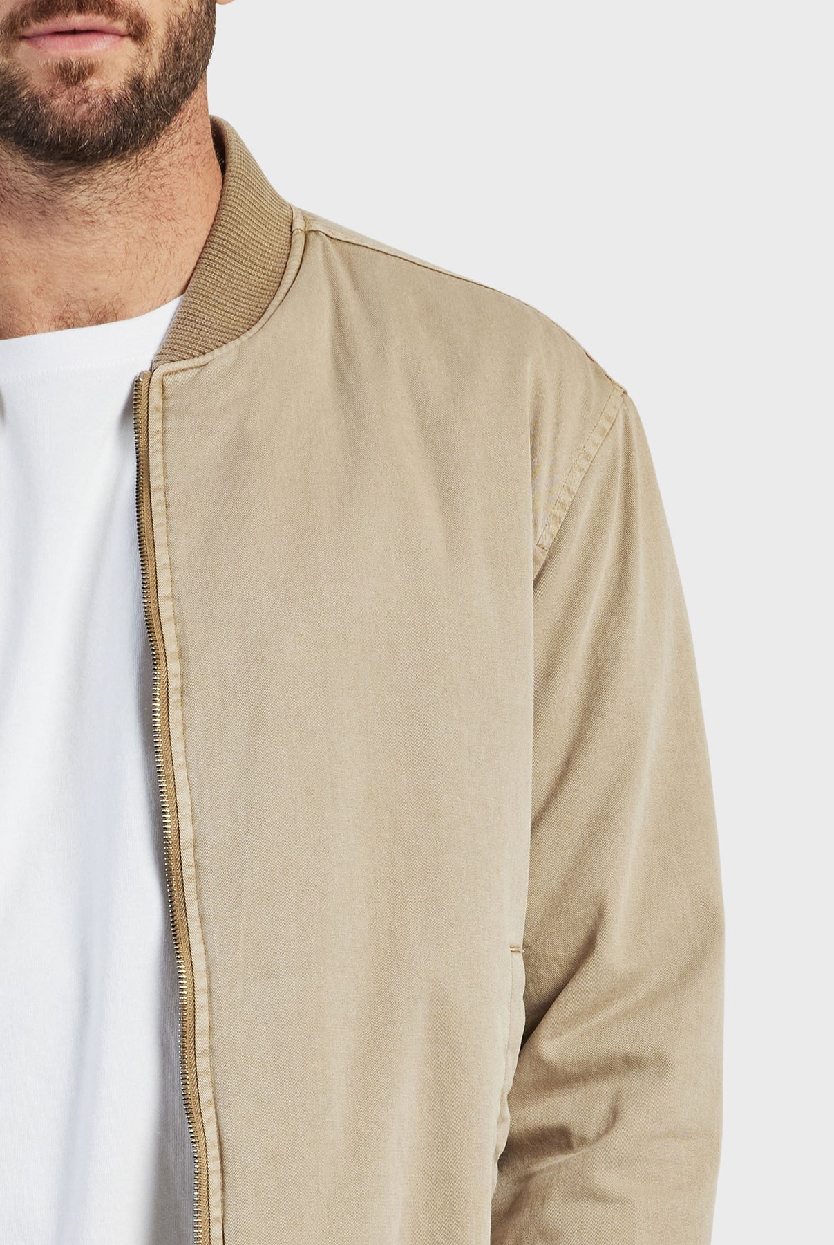 Standard Issue Bomber- Almond tan