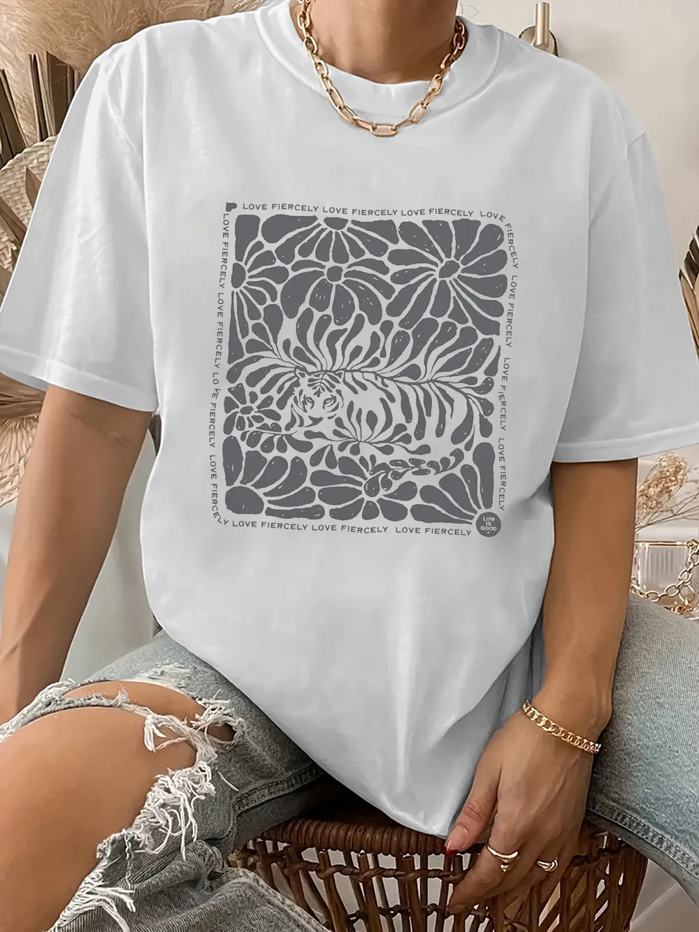Women's Art Print Casual T-Shirt