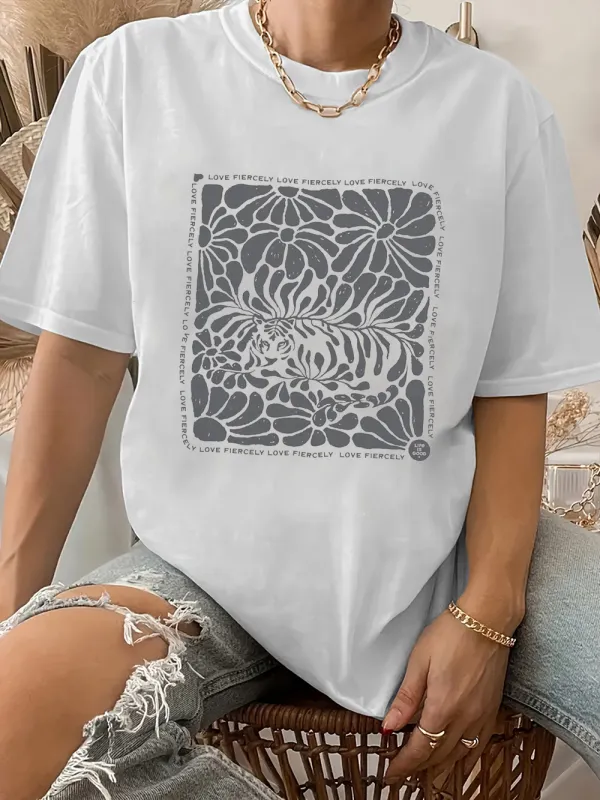 Women's Art Print Casual T-Shirt