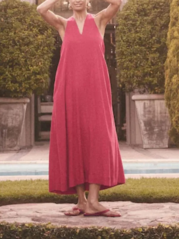 Casual Minimalist Neck-Strap Lightness Dress