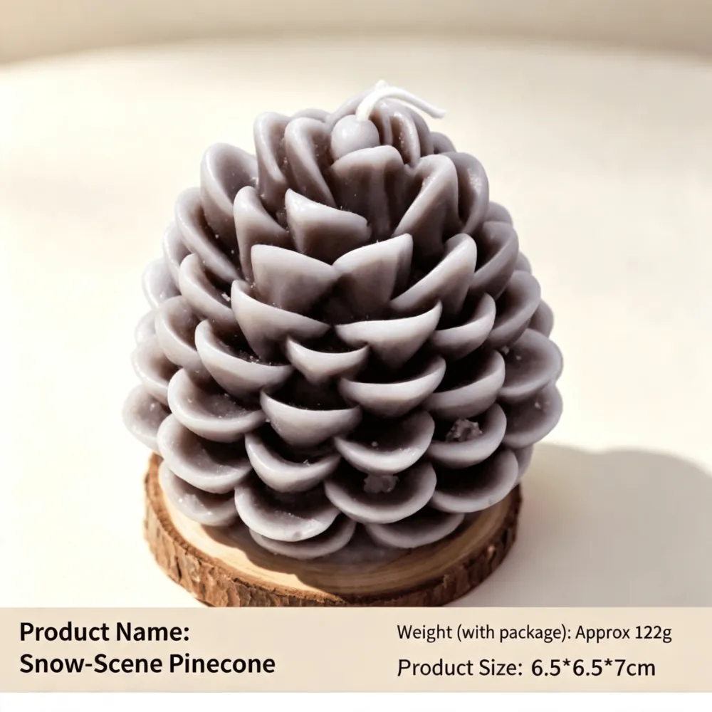 Christmas Handmade Pine Cone Soy Wax Scented Candle