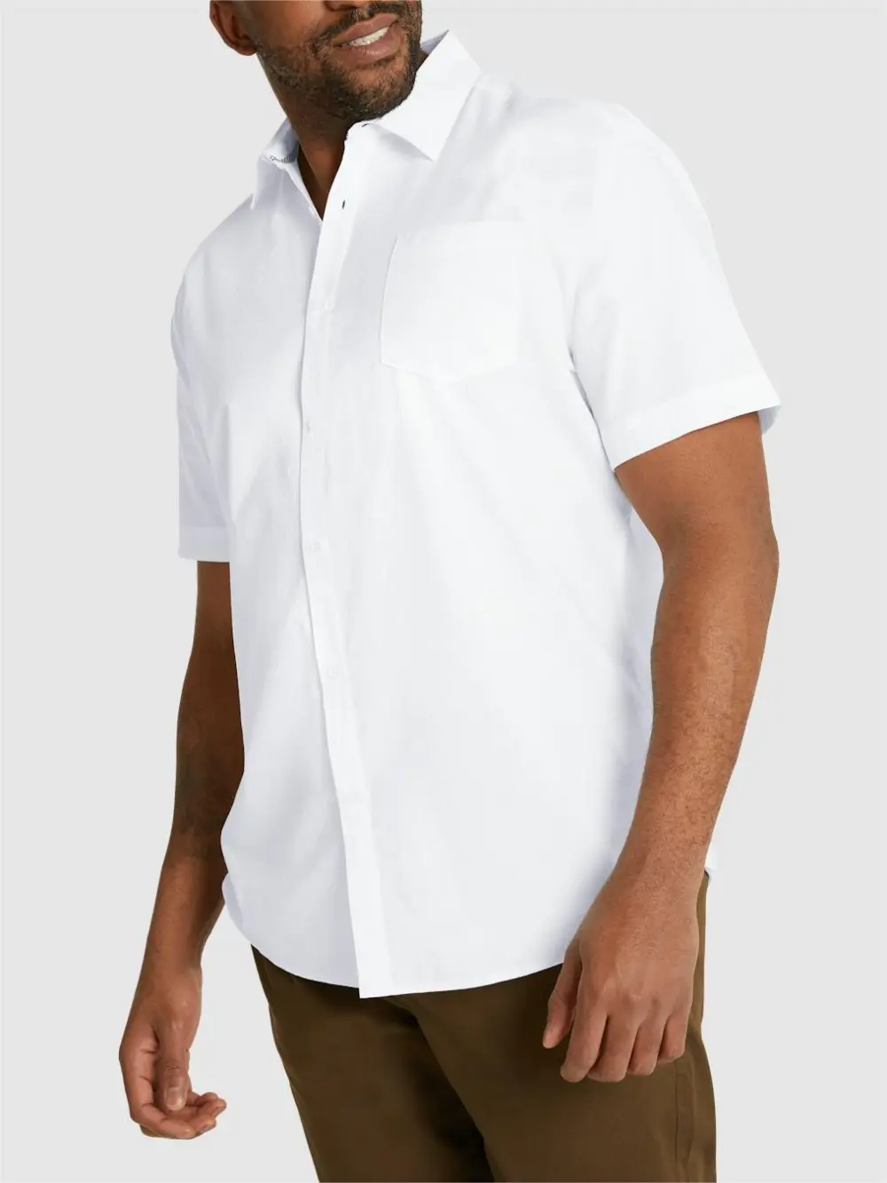 Men's Simple Solid Short Sleeve Shirts