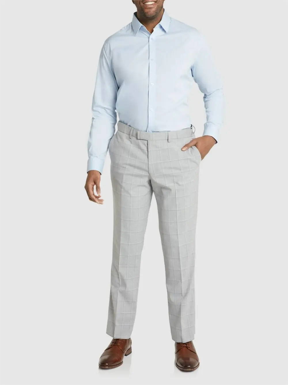 Plain Long-Sleeve Formal Shirts