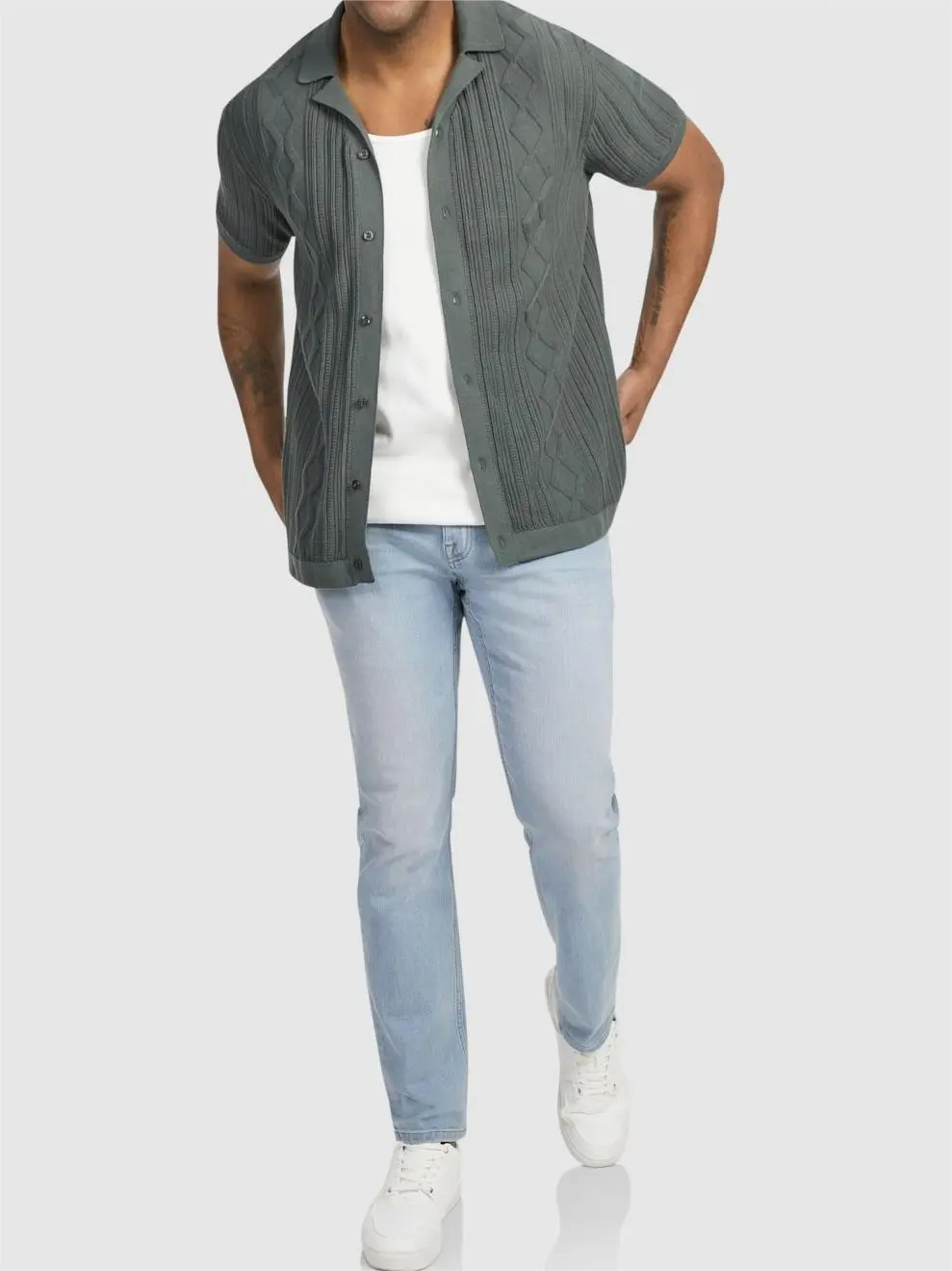 Men's Casual Knit Short Sleeve Shirts