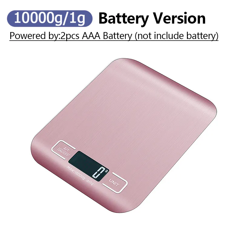 Stainless Steel Digital Kitchen Scale With LCD Display, Made Of Stainless Steel