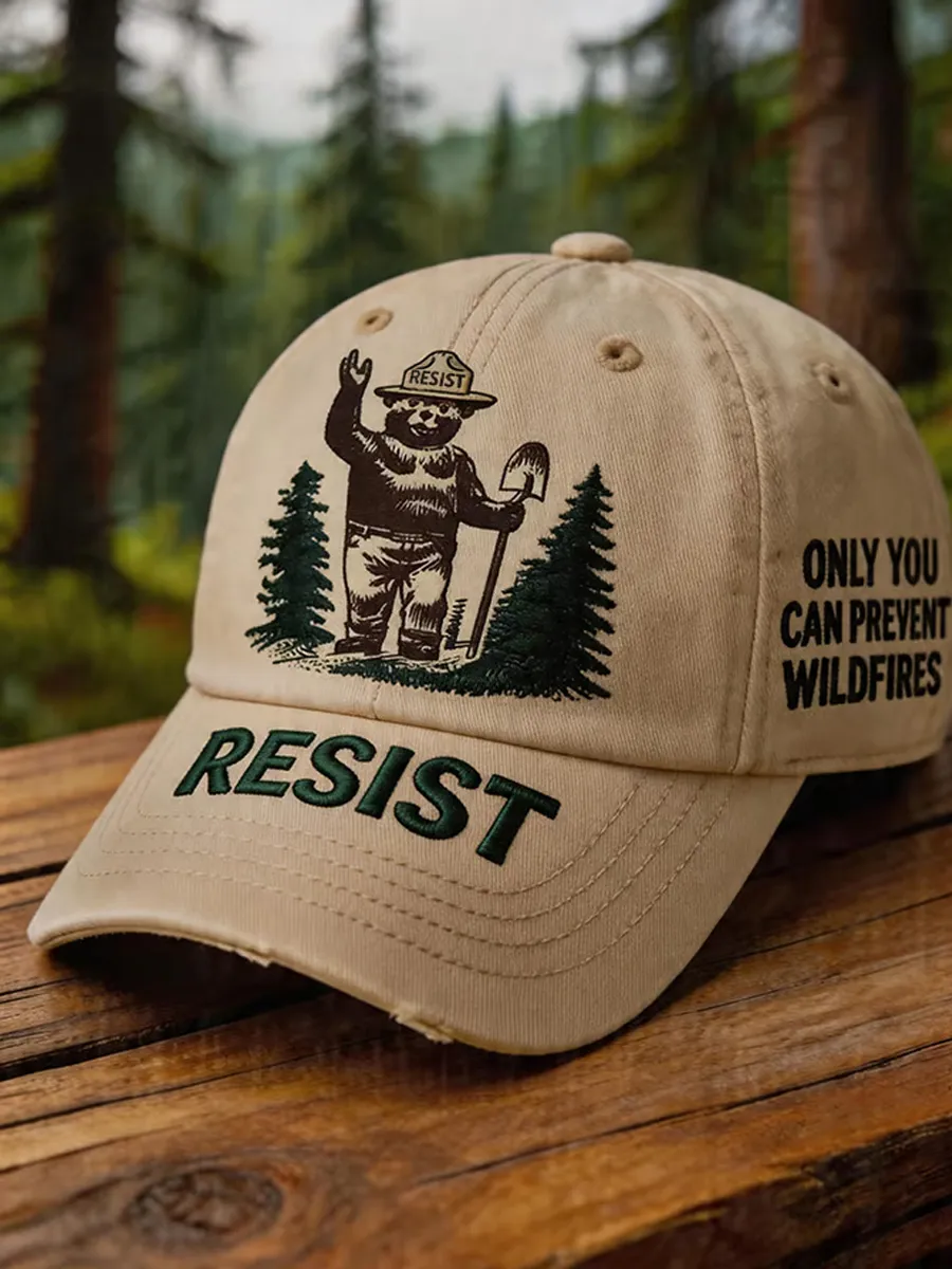 Unisex Resist Save The Forest Service Hat