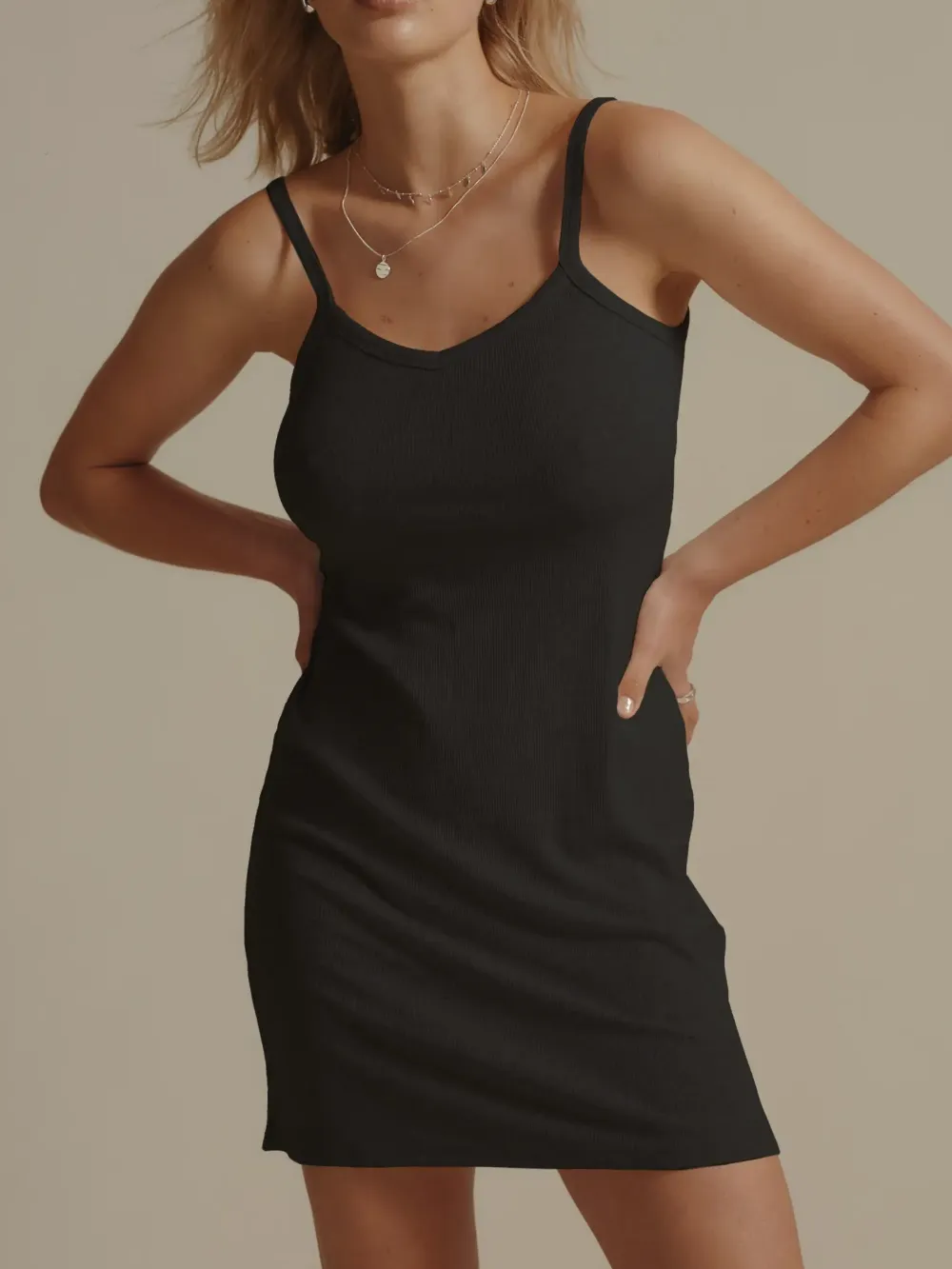Basics Rib Slip Dress