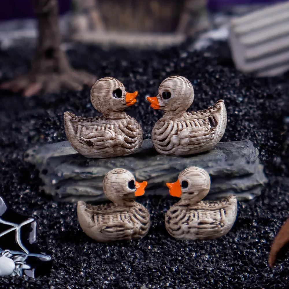 10pcs Halloween Skull Duck Skeleton Holiday Party Craft Decorations
