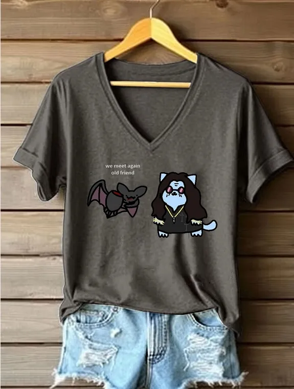 Women'S Prince Of Darkness Printed Casual T-Shirt