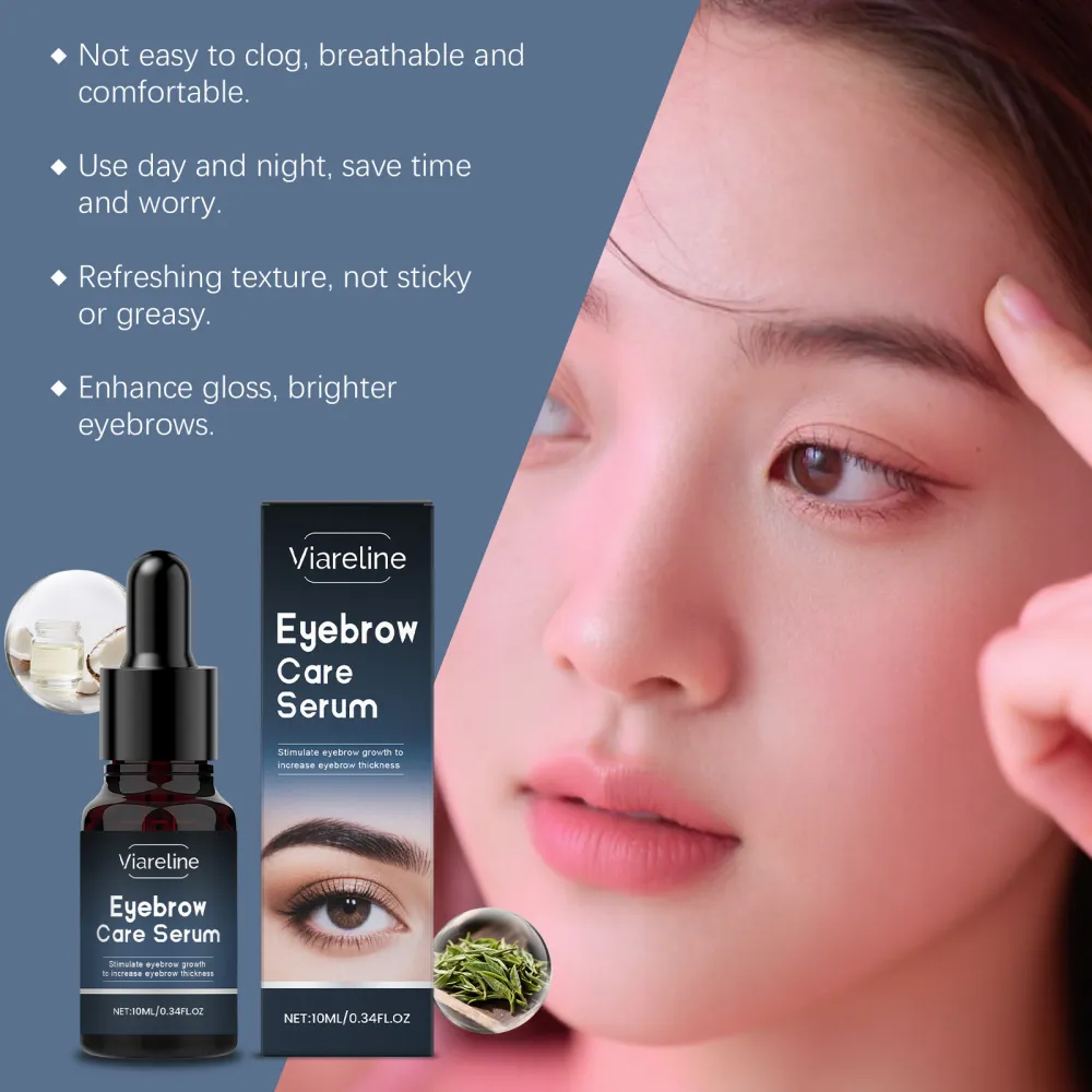 Viareline Eyebrow Care Essence - Gentle Nourishing, Natural, Beautiful, Long and Moisturizing Eyebrow Care Solution-$HT