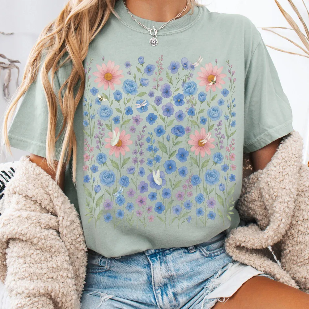 Cottagecore Wildflower T-shirt