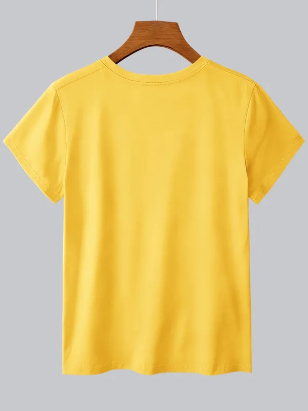 Retro Literary Style Fashion Illustration Print T-Shirt
