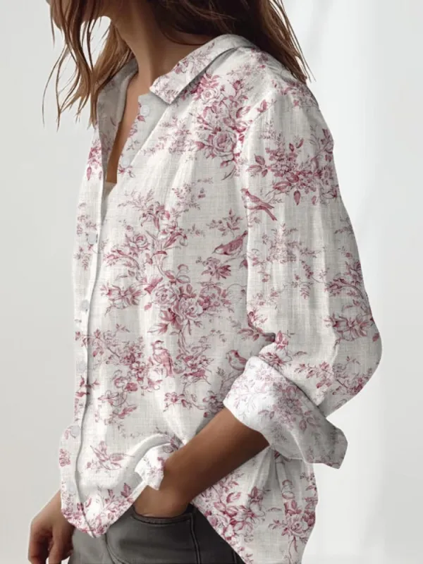 Floral Button Up Casual Shirt