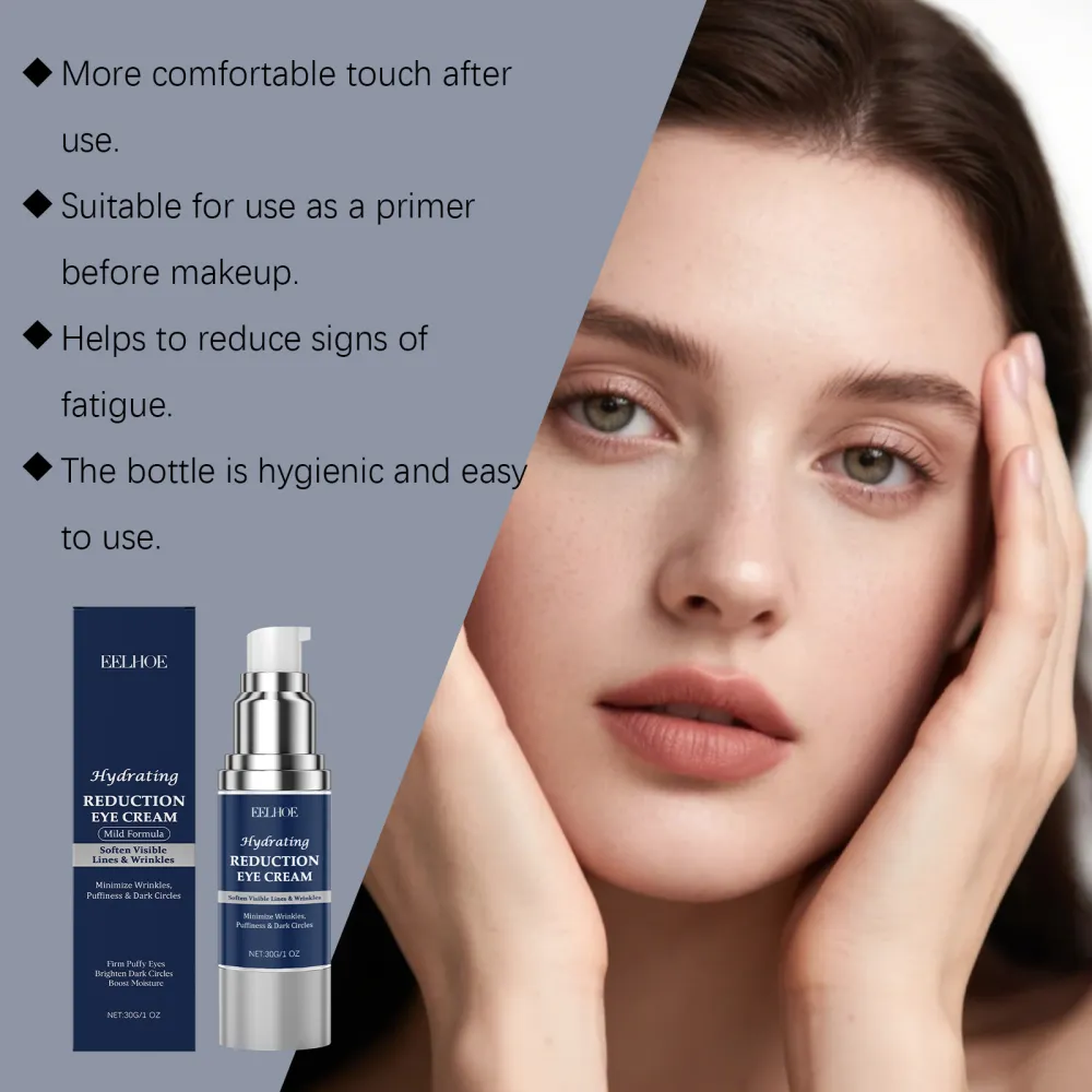 Eye cream is refreshing, moisturizing, hydrating, elastic, gentle and skin friendly. It provides daily care, nourishment and delicacy to the skin around the eyes