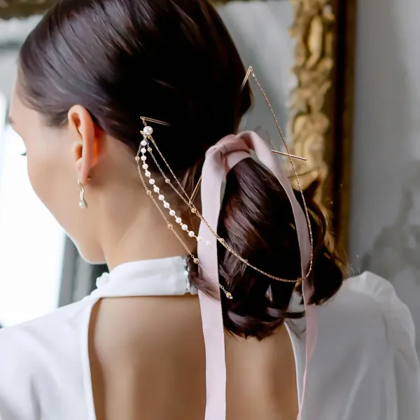 Tassel Rhinestone Metal Vintage Hair Clip
