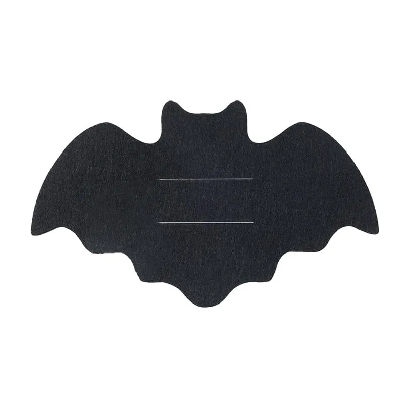 Halloween Spider Web Bat Cutlery Bag Black Felt Cutlery Bag