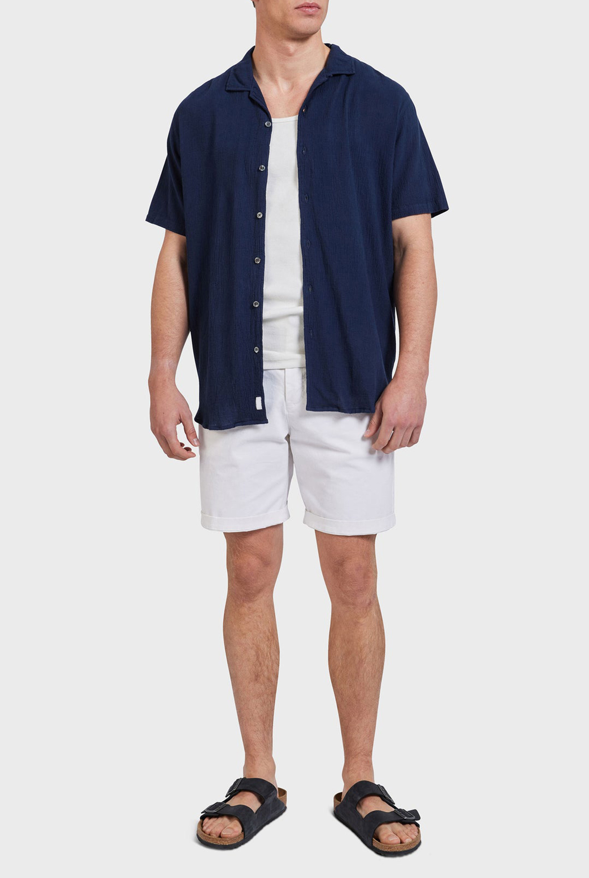 Bedford Short Sleeve Shirt- Peach