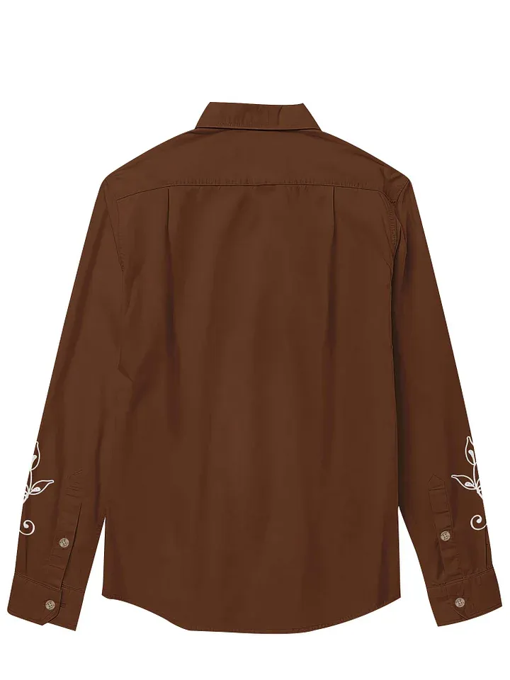 Western Classic Cowboy - 100% Cotton Long Sleeves Shirt