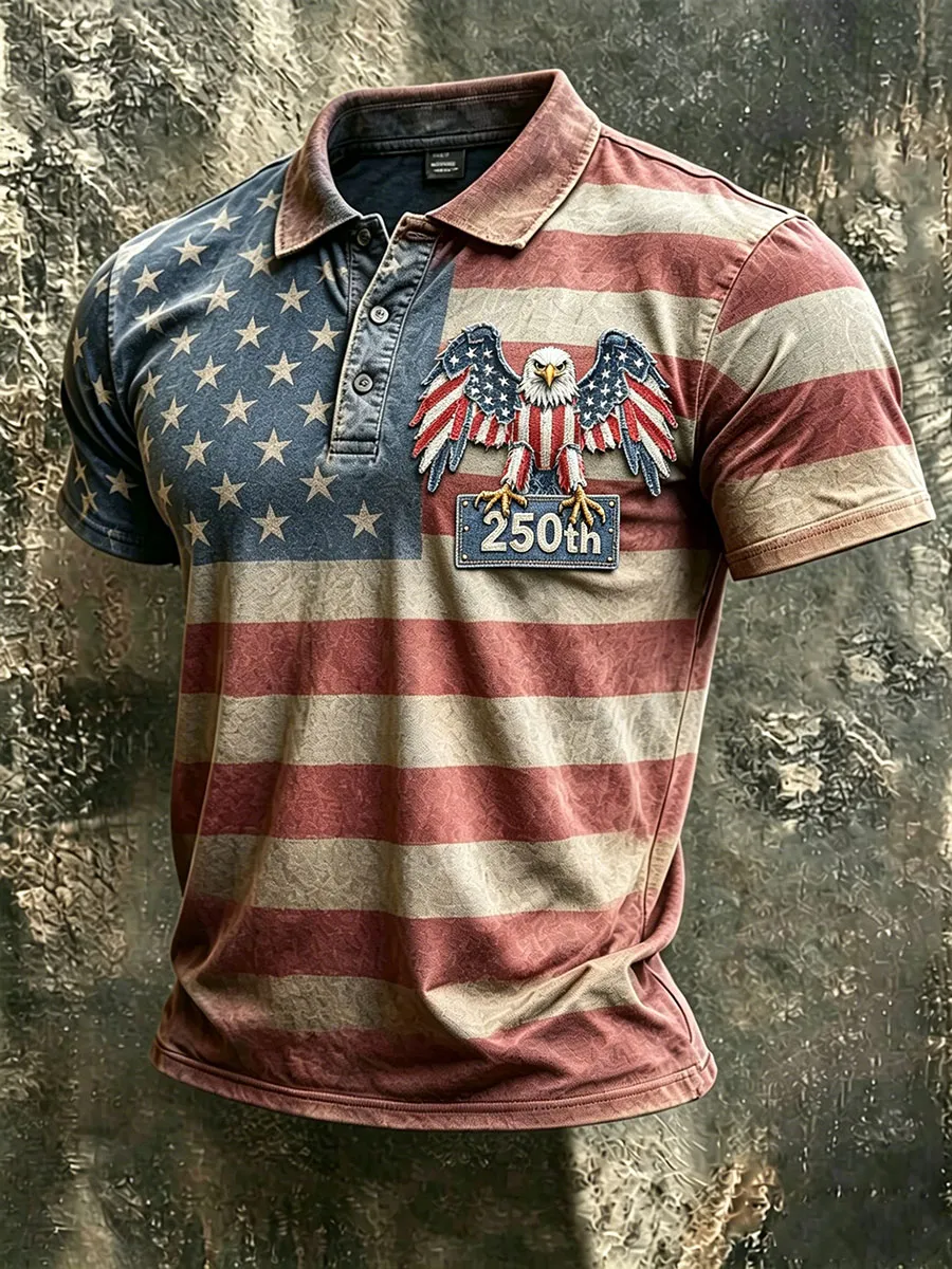 Men's American 250 Western style polo shirt