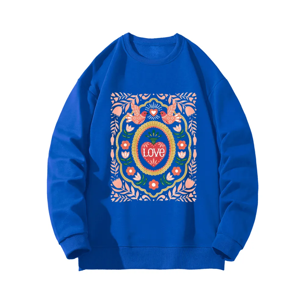 Love Bird Romantic Totem Graphic Sweatshirts