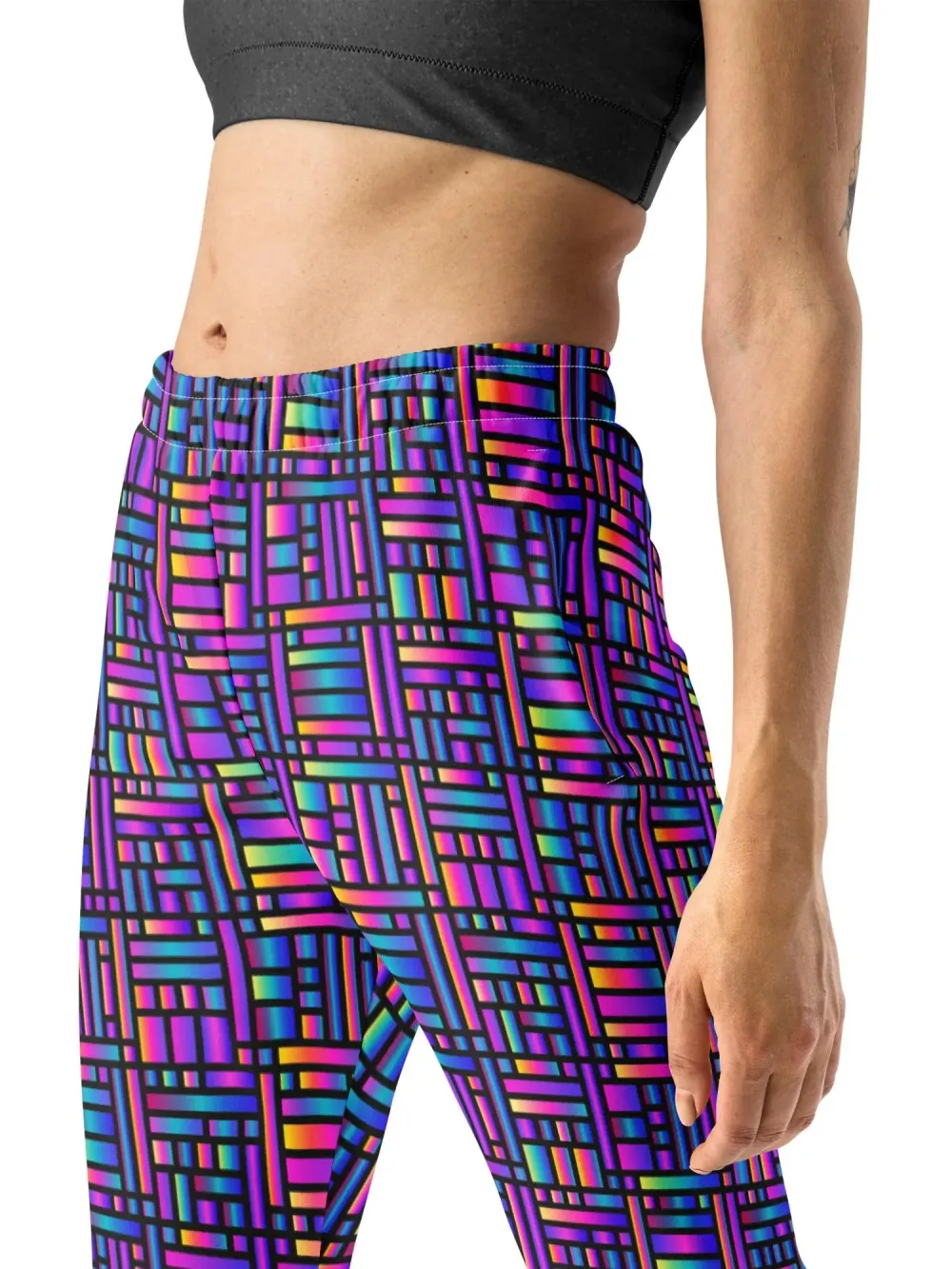 Neon Geometric Casual Joggers