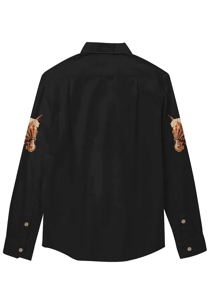 Classic Western Cactus - 100% Cotton Long Sleeves Shirt