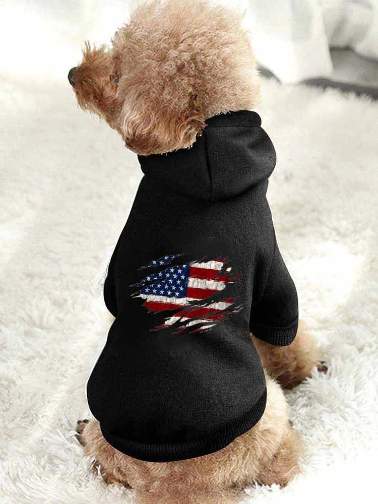 Pet Clothes With National Flag Prints
