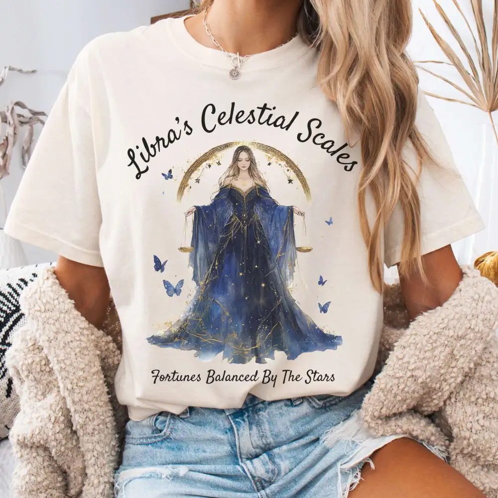 Libra's Celestial Scales Zodiac Shirt