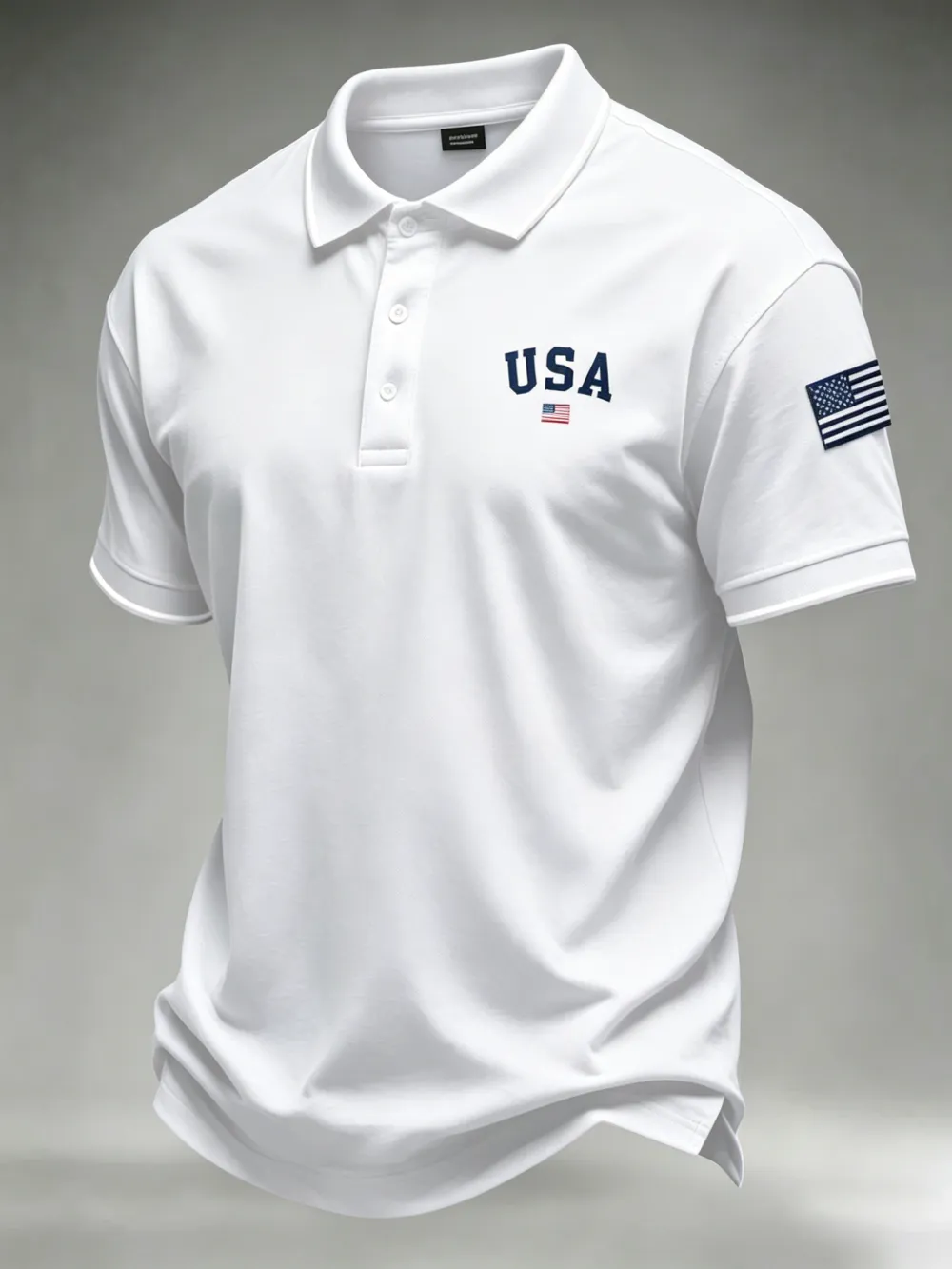Men'S Casual 250Th Anniversary Celebration Of The Founding Of The United States Independence Day Personalized Printed Polo Shirt