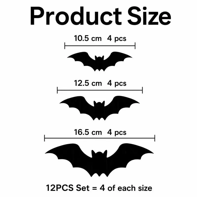 Halloween Led Glowing Bat, Party Decorations Wall Decorations