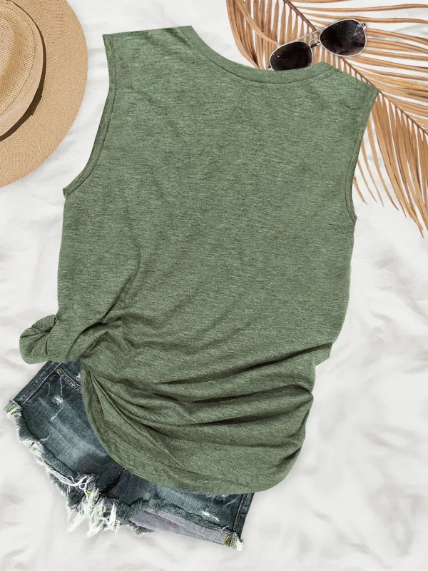 Shadow Wind Chicken Print Women's Tank Top