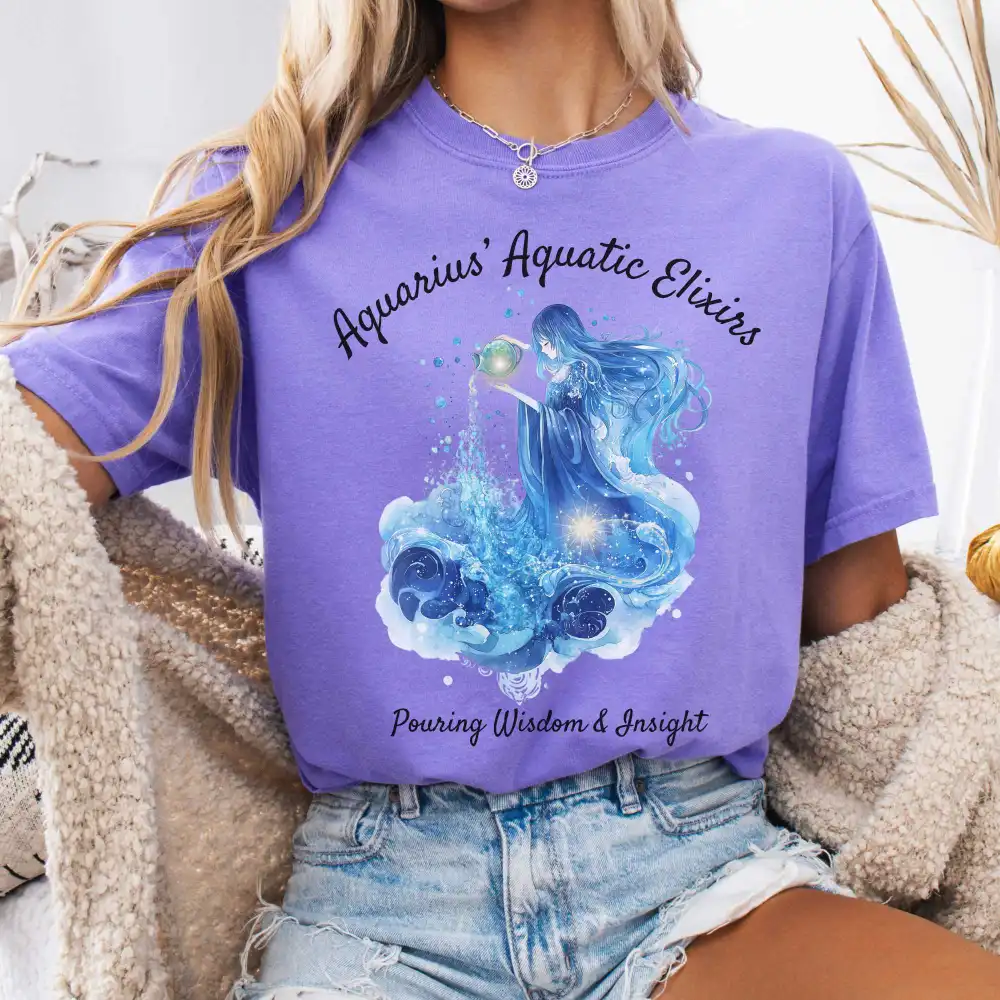 Aquarius Aquatic Elixirs Zodiac Shirt