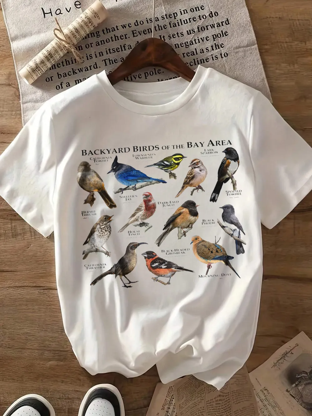 Bird Printed Lady T-shirt